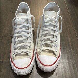White High-Top Converse Sneakers